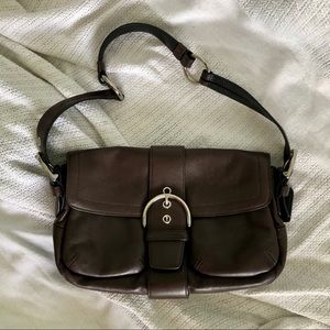 Coach brown leather purse